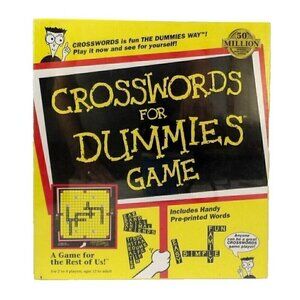 Crosswords For Dummies word game PRESSMAN TOY 1998, NEW